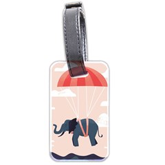 Digital Slon Parashyut Vektor Luggage Tags (two Sides)