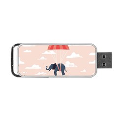 Digital Slon Parashyut Vektor Portable Usb Flash (one Side)