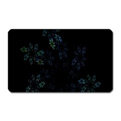 Fractal Pattern Black Background Magnet (rectangular)