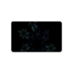 Fractal Pattern Black Background Magnet (name Card)