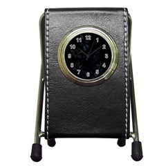 Fractal Pattern Black Background Pen Holder Desk Clocks