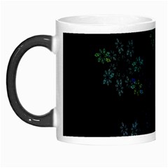 Fractal Pattern Black Background Morph Mugs