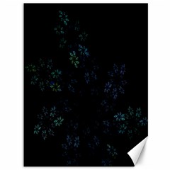 Fractal Pattern Black Background Canvas 36  X 48  