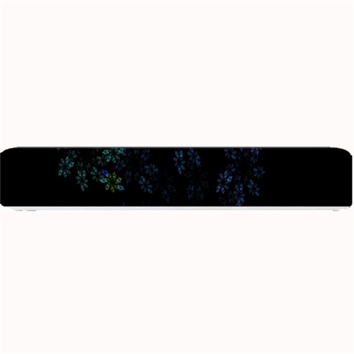 Fractal Pattern Black Background Small Bar Mats