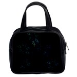 Fractal Pattern Black Background Classic Handbags (2 Sides) Front