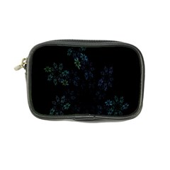 Fractal Pattern Black Background Coin Purse by Simbadda