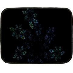 Fractal Pattern Black Background Double Sided Fleece Blanket (mini) 