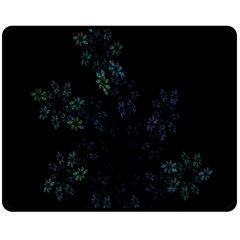 Fractal Pattern Black Background Fleece Blanket (medium) 