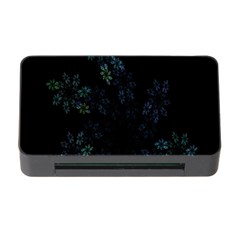 Fractal Pattern Black Background Memory Card Reader With Cf