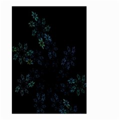 Fractal Pattern Black Background Small Garden Flag (two Sides)