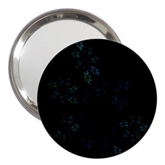 Fractal Pattern Black Background 3  Handbag Mirrors by Simbadda