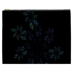 Fractal Pattern Black Background Cosmetic Bag (xxxl)  by Simbadda