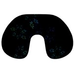 Fractal Pattern Black Background Travel Neck Pillows Front