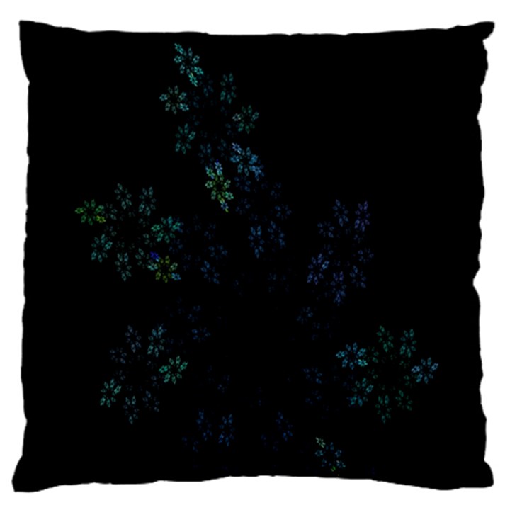 Fractal Pattern Black Background Standard Flano Cushion Case (One Side)