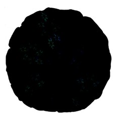 Fractal Pattern Black Background Large 18  Premium Flano Round Cushions