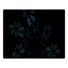 Fractal Pattern Black Background Double Sided Flano Blanket (large) 