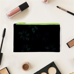 Fractal Pattern Black Background Cosmetic Bag (xs)