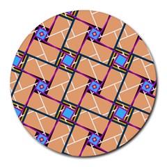 Overlaid Patterns Round Mousepads by Simbadda