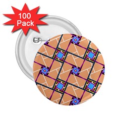 Overlaid Patterns 2 25  Buttons (100 Pack) 