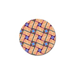 Overlaid Patterns Golf Ball Marker