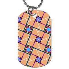 Overlaid Patterns Dog Tag (two Sides)