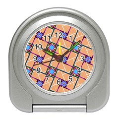 Overlaid Patterns Travel Alarm Clocks