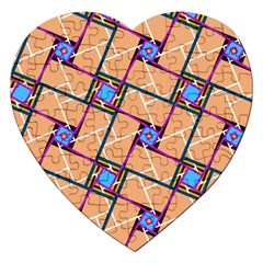 Overlaid Patterns Jigsaw Puzzle (heart)