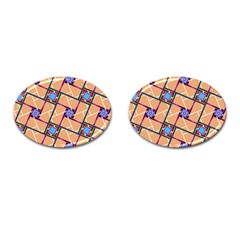 Overlaid Patterns Cufflinks (oval)