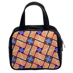 Overlaid Patterns Classic Handbags (2 Sides) by Simbadda