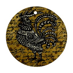 Vintage Rooster  Ornament (round)