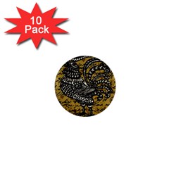 Vintage Rooster  1  Mini Buttons (10 Pack)  by Valentinaart