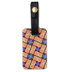 Overlaid Patterns Luggage Tags (one Side) 