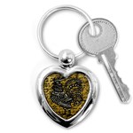 Vintage rooster  Key Chains (Heart)  Front