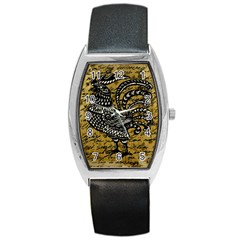 Vintage Rooster  Barrel Style Metal Watch by Valentinaart