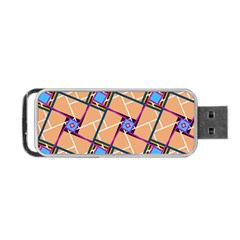 Overlaid Patterns Portable Usb Flash (two Sides)