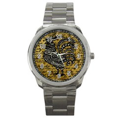 Vintage Rooster  Sport Metal Watch