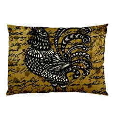 Vintage Rooster  Pillow Case by Valentinaart