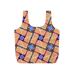 Overlaid Patterns Full Print Recycle Bags (s) 