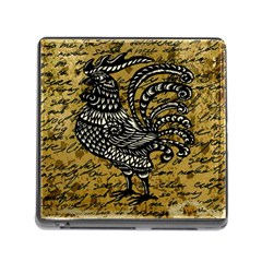 Vintage Rooster  Memory Card Reader (square)