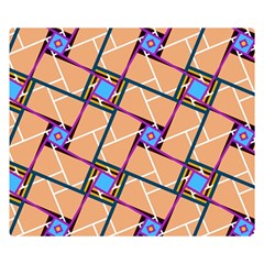 Overlaid Patterns Double Sided Flano Blanket (small)  by Simbadda