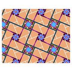 Overlaid Patterns Double Sided Flano Blanket (medium) 