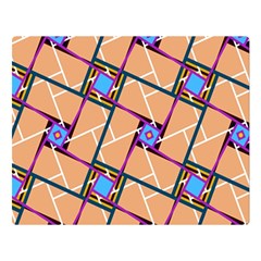 Overlaid Patterns Double Sided Flano Blanket (large) 