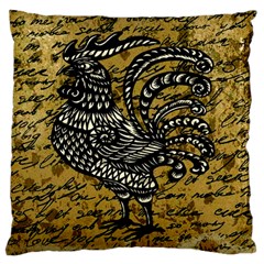 Vintage Rooster  Standard Flano Cushion Case (two Sides)