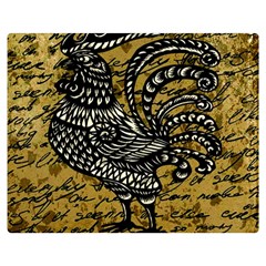 Vintage Rooster  Double Sided Flano Blanket (medium) 