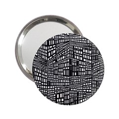 Recursive Subdivision Between 5 Source Lines Screen Black 2 25  Handbag Mirrors