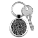 Recursive Subdivision Between 5 Source Lines Screen Black Key Chains (Round)  Front