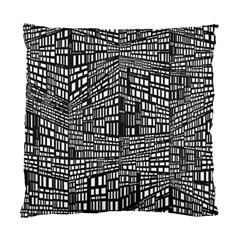 Recursive Subdivision Between 5 Source Lines Screen Black Standard Cushion Case (two Sides) by Simbadda