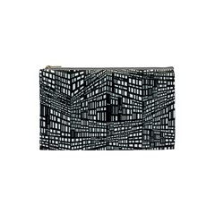 Recursive Subdivision Between 5 Source Lines Screen Black Cosmetic Bag (small)  by Simbadda