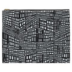 Recursive Subdivision Between 5 Source Lines Screen Black Cosmetic Bag (xxxl) 