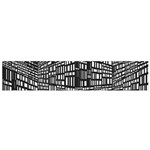 Recursive Subdivision Between 5 Source Lines Screen Black Flano Scarf (Small) Back